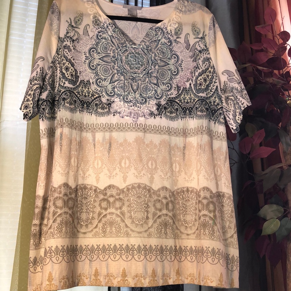 Catherine’s Lazercut & Crystals Intricate Tunic 1X